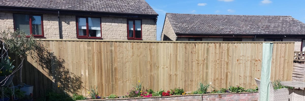 Garden fencing installation
