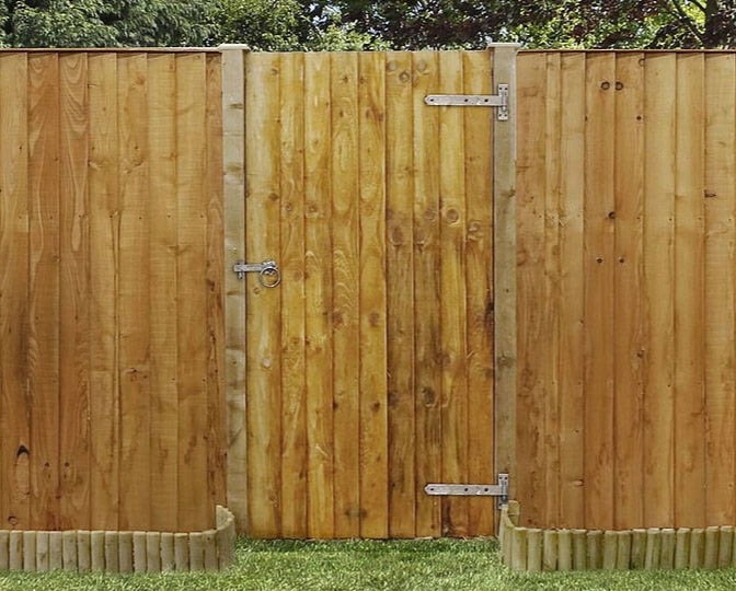 Larch lap fencing bespoke
