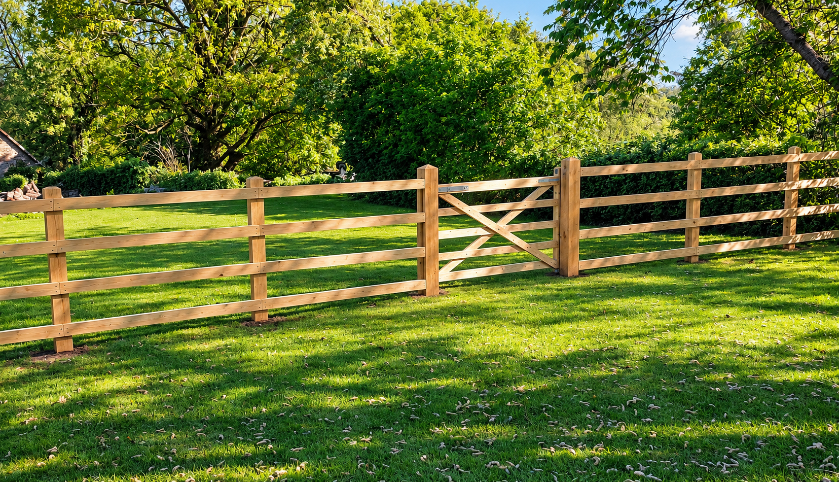 Post and rail fencing by AG Fenced It