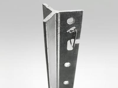 QuickClip wire clip close-up on steel post